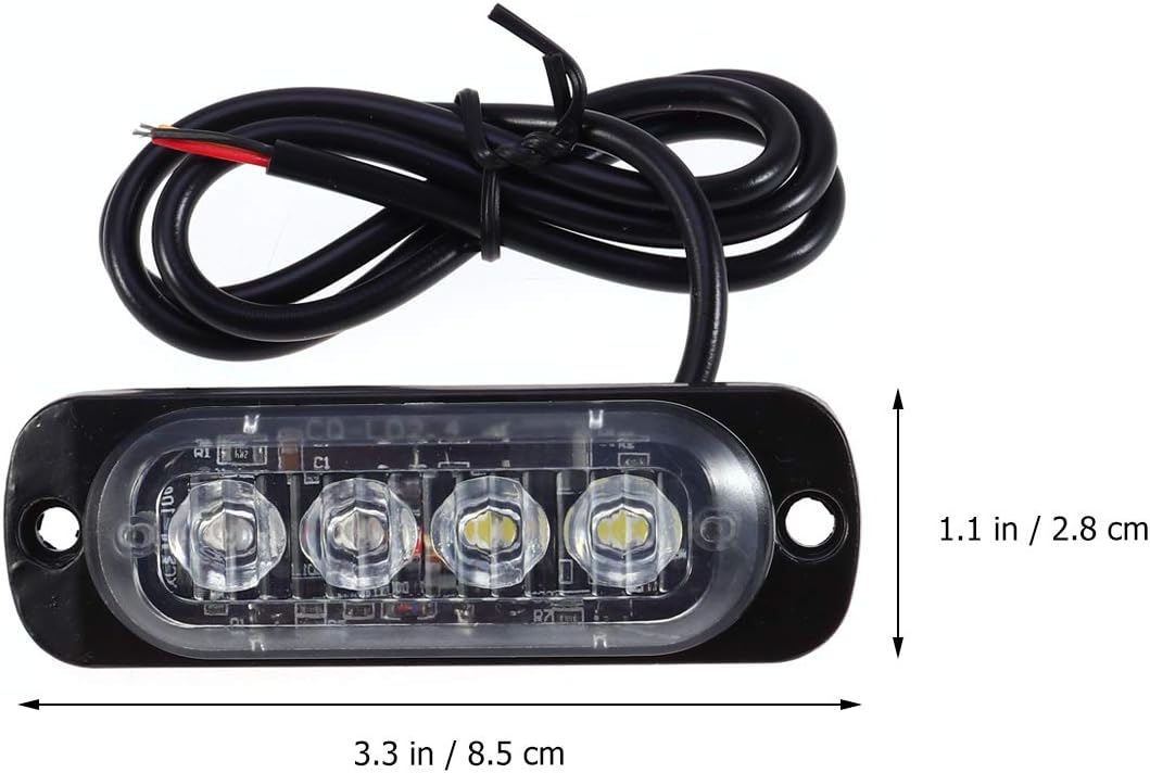 Amazon Vorcool Ledストロボライト 19モード 非常灯 警告注意灯 トラック 車 ステアリングライト12w 12 24v ランプセット 車 バイク