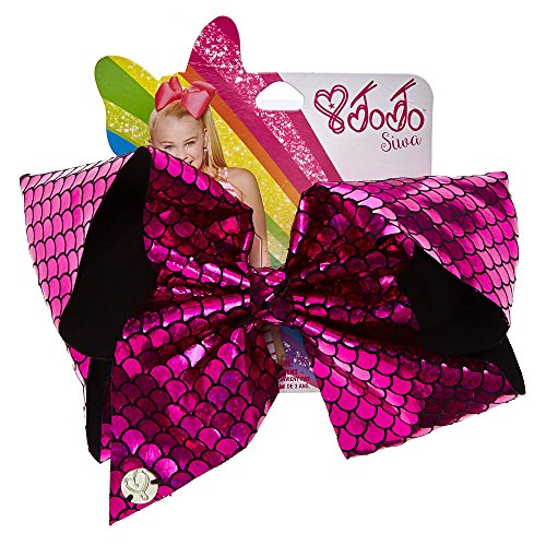 Claire s Girl s JoJo Siwa Pink Holographic Mermaid Signature Hair Bow