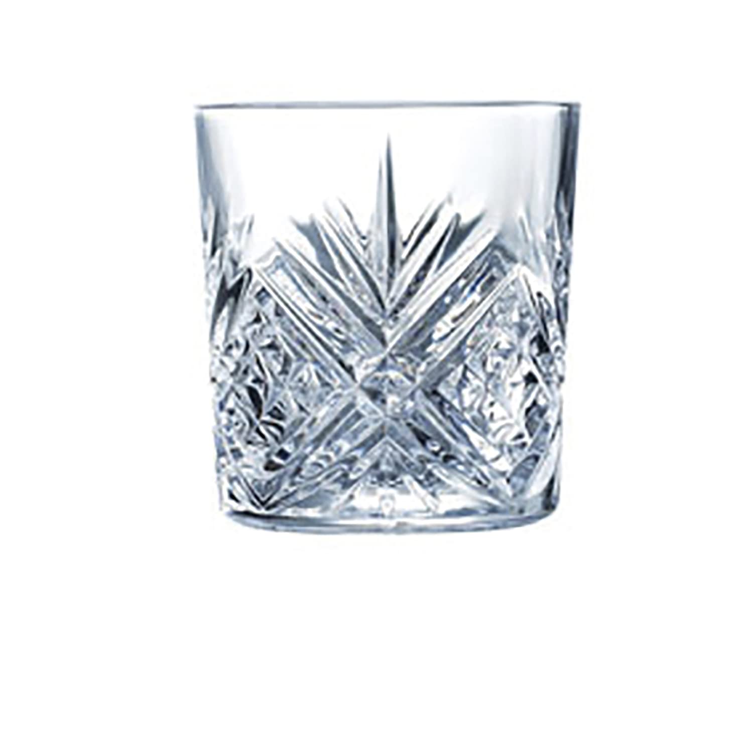 Arcoroc L7254 Broadway Crystal Cut Old Fashioned Glass, 300mL Capacity, Pack of 6