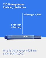 LAMY T10 Ink Cartridges Set of 7 Large Capacity Assorted Colors 1.25 ml view 3
