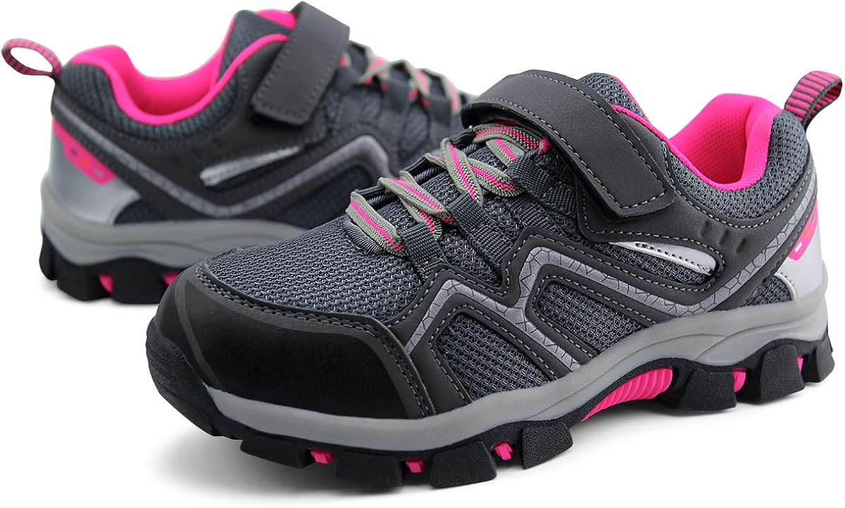  | brooman Kids Outdoor Trail Hiking Shoes Boys Girls Running Shoes Sports Sneakers | Hiking Shoes