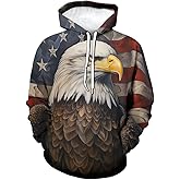 RASBCTK Vintage Eagle American Flag Hoodies Hoodie Gorgeous Animal Mountains Men Sweatshirts Pullover