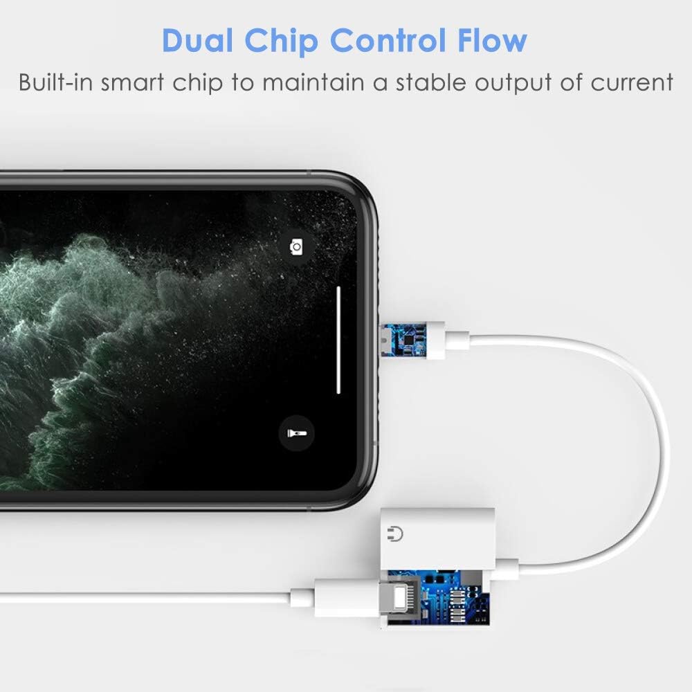 Adattatore Jack per Cuffie per iPhone Adattatore 3,5 mm Aux Audio Stereo  Cuffie Splitter per iPhone 11/11 PRO/11 PRO MAX/X/XS/XR/7/7Plus/8/8Plus  Connettore per Cuffie Supporta tutti i sistemi iOS Adattatori  urban-earth.co.uk