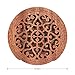 ammoon Guitar Wooden Soundhole Sound Hole Cover Block Feedback Buffer Mahogany Wood for EQ Acoustic Folk Guitars