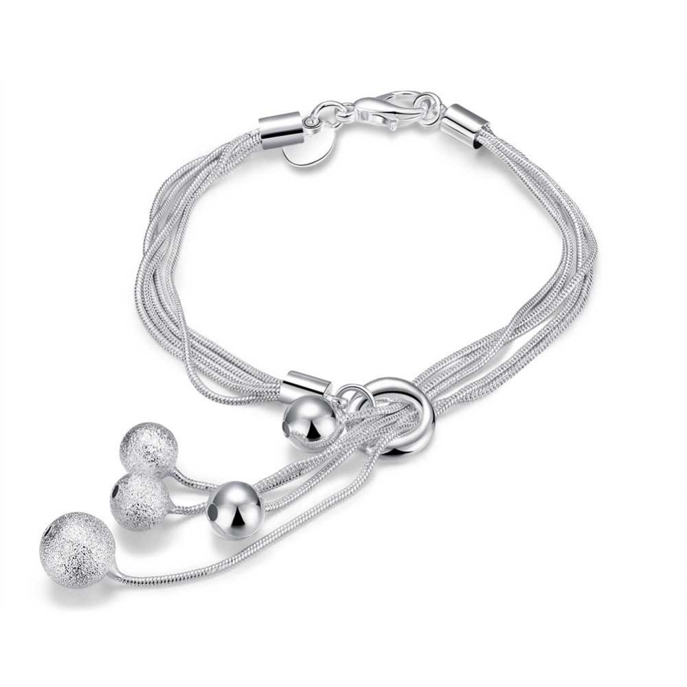 silver shoppee silver plated bracelet for women