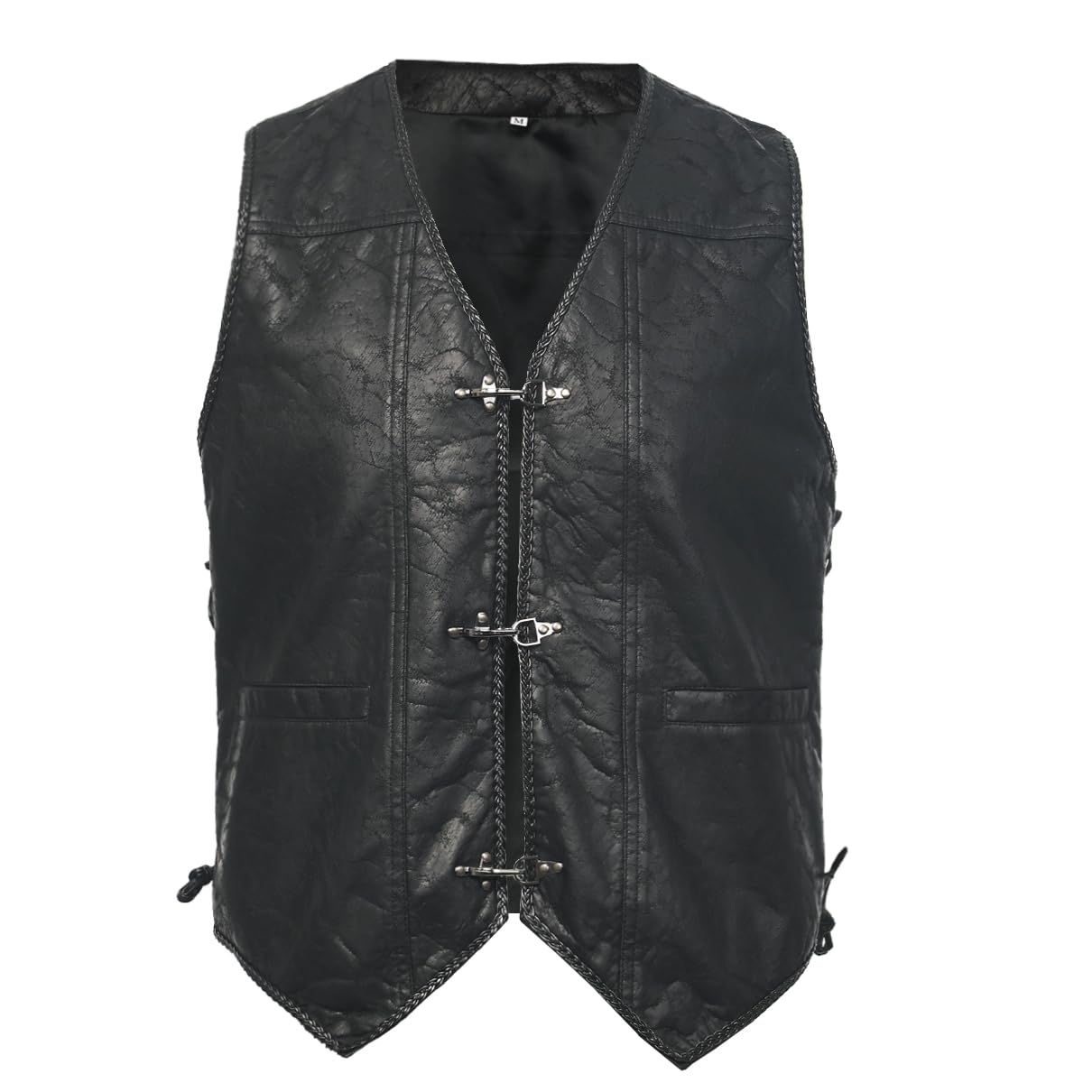 Mens Medieval Vest Vintage Pirate Sleeveless Waistcoat Renaissance Viking Halloween Cosplay Tops