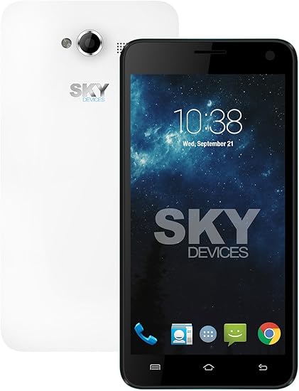 Sky Devices Platinum Series 5 0w Gsm Unlocked Hspa Plus 21mbps 4gb Dual Sim 1 3ghz Quad Core Android Kitkat 4 4 Global Smartphone With 8mp Plus 2mp Cameras And 5 Inch Fwvga Display White Amazon Ca Cell Phones Accessories