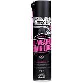 Muc-Off All-Weather Motorcycle Chain Lube, UV Dye - 400ml | Long-Lasting Chain Lubricant with Ceramic Additives and UV Dye, Suitable for On and Off-Road Riding