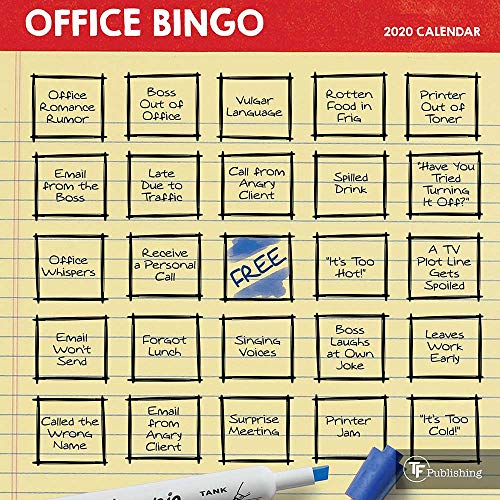 2020 Office Bingo Mini Calendar by