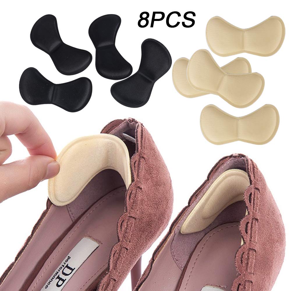 Coussinets Talon Anti-friction - Lot De 4 Paires - Pour Hommes Et Femmes - Fausse Suède