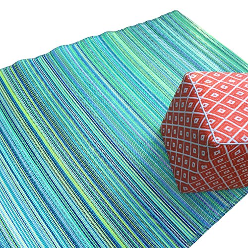 Green Decore Weaver Premium Grade Stain Proof Reversible Plastic