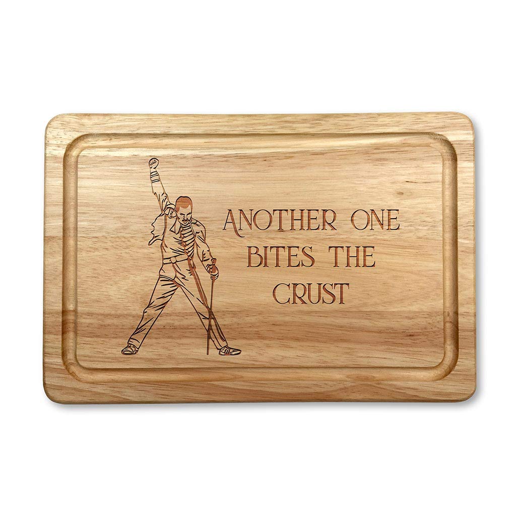 Freddie Mercury Inspired Premium Wooden Chopping Board 30 x 20 cm in Size