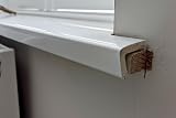 White UPVC Window Board Cill Cover 1.1m Long 9mm Thick Plastic Sill Capping view 7