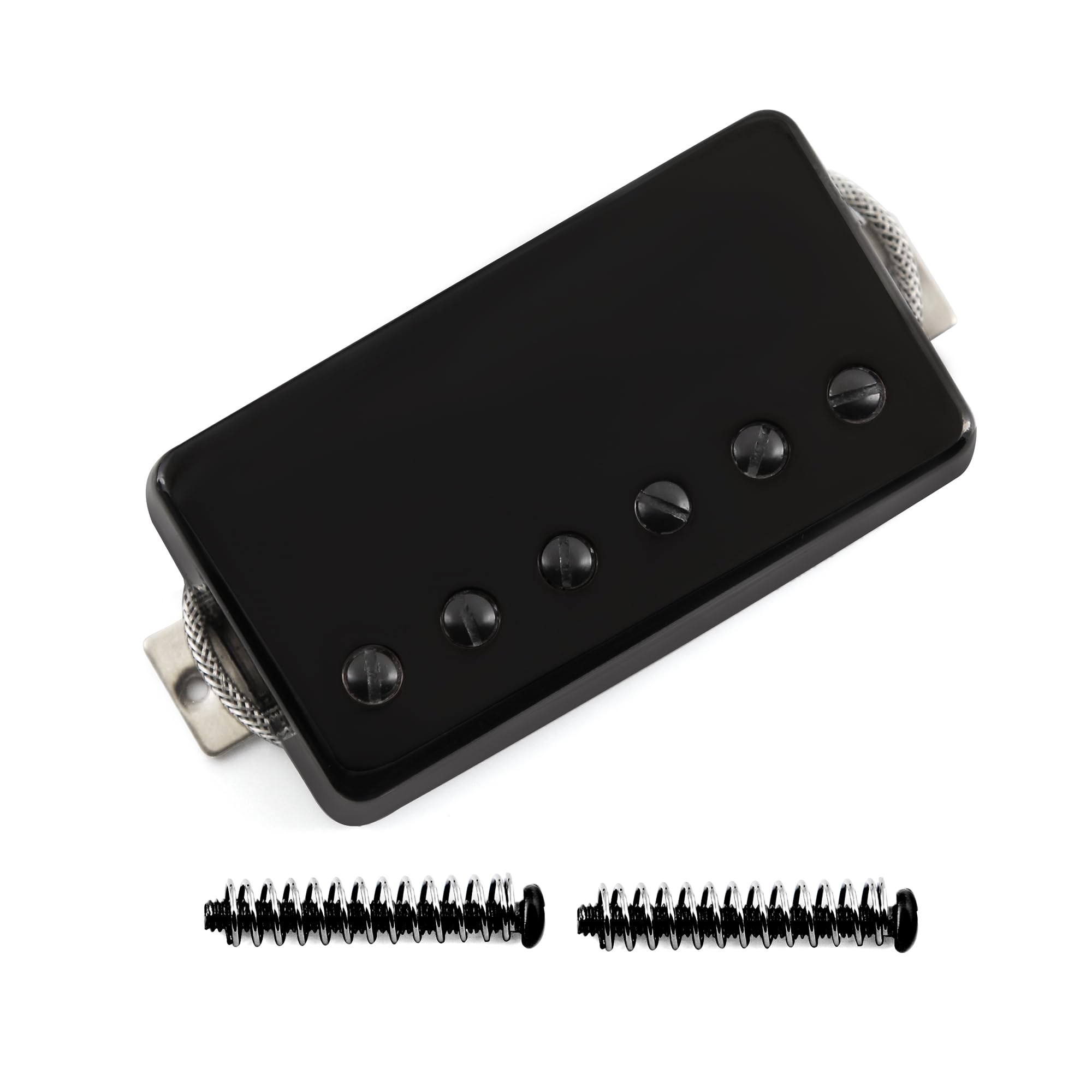 FLEOR Alnico5 Guitar Humbucker Pickup Bridge Pickups Compatible with LP style Guitar Part, Black — image 1