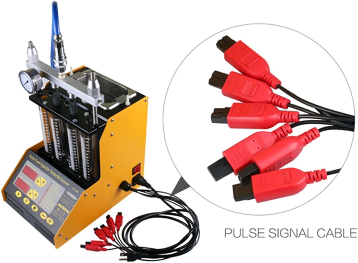 AUTOOL CT150 Ultrasonic Wave Fuel Injector Cleaner and Tester 4-Cylinder Auto Fuel Injector System Cleaning Tools Fuel Leakage Testing Machine with 2000ml Tank for Petrol Vehicle (220V) - Image 5