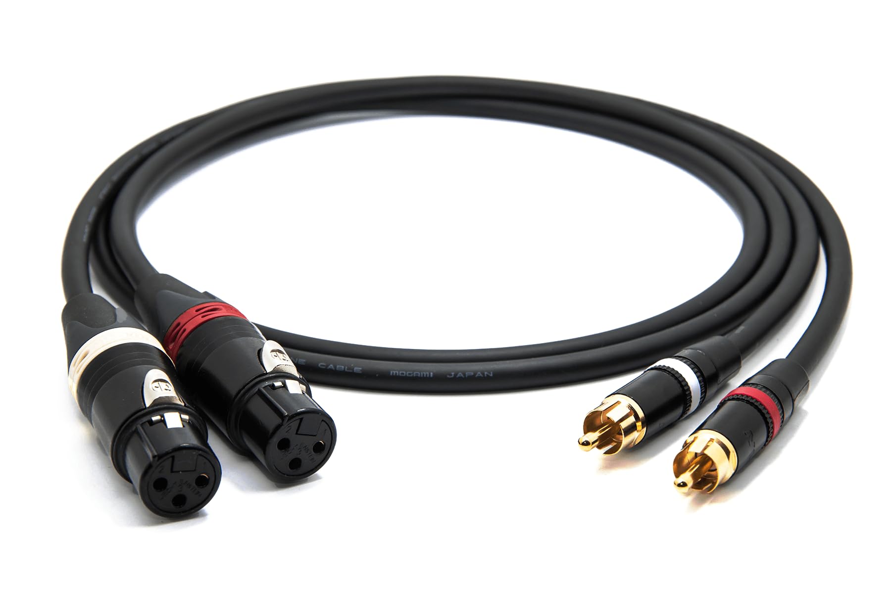 enoaudio Mogami 2534 Quad Pair (L,R) Cable | Neutrik RCA – XLR-f | HiFi - 2.0 m