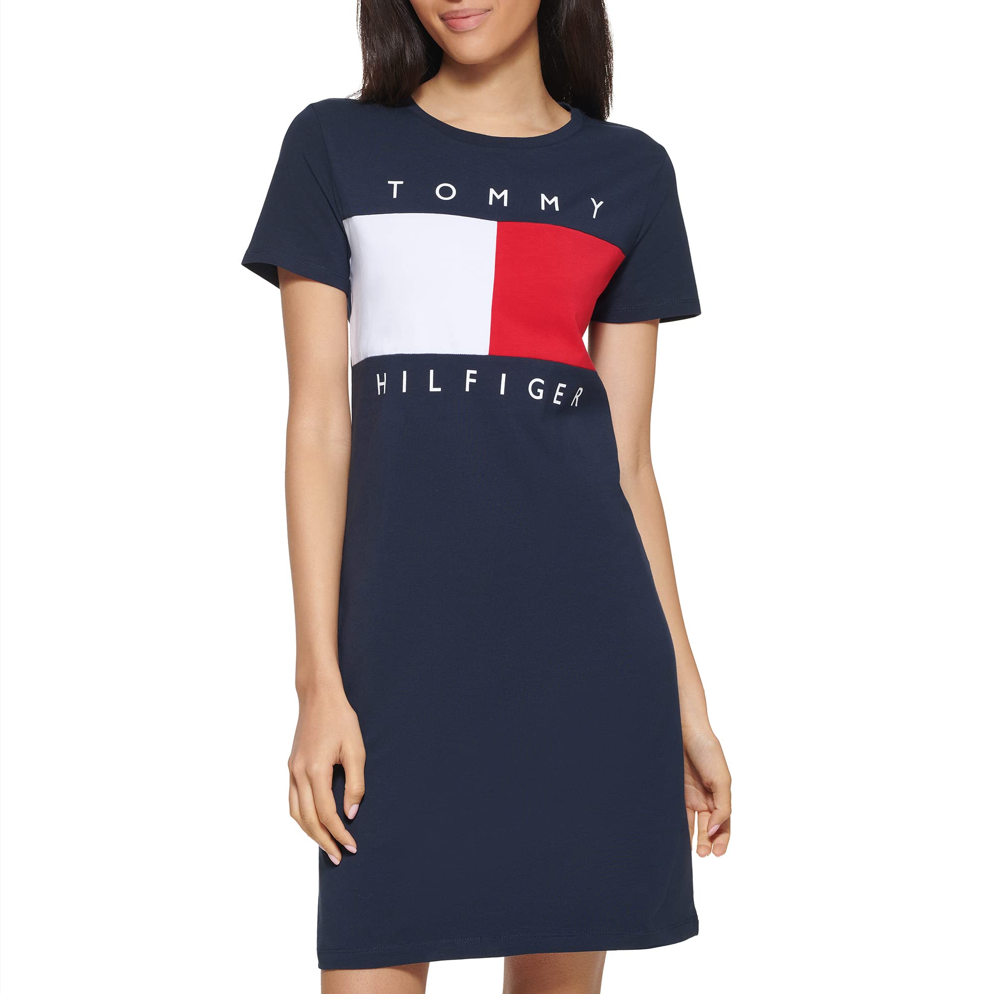HELYO Women's Soft Cotton T-Shirt Dress – Loose Swing Style With Pockets For Summer - View #14