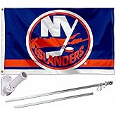 WinCraft New York Islanders Flag Pole and Bracket Set