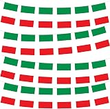 YAAVAAW Italy Flag Bunting 10m 30 Flags Indoor Outdoor Festivals