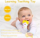 Vicloon Baby Teething Set 2Pcs Mittens Glove Toy Silicone Yellow 0-6M view 5