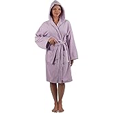 Alpine Swiss Stacy Women Hooded Bathrobe Cotton Terry Cloth Robe for Women Super Absorbent Quick Drying Luxury Hotel Spa Robe