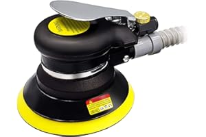 STRONGTOOLS Air Random Orbital Sander, 5"6"Vacuum Air Sander, Dual Action Pneumatic Sander include5 inch 6 Inch Pads and sandpaper, Polisher for Car or Metal (Self-Vacuum)