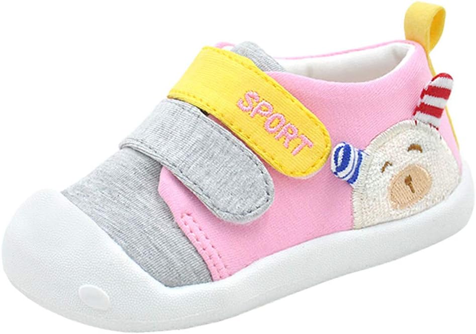 Annnowl Toddler Baby Sneakers Rubber Sole Cartoon Shoes