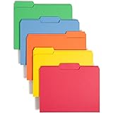 Smead Colored File Folder, 1/3-Cut Tab, Letter Size, Assorted Primary Colors, 100 per Box (11943)