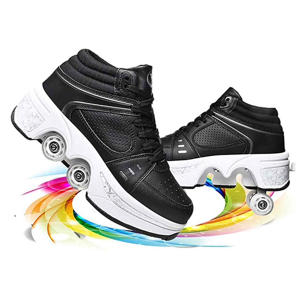 Deformation Roller Skate Shoes Double Row Deformation Shoes Wheel