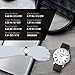 Mens Leather Band Quartz Analog Watch, Roman Numeral Business Casual Wrist Watch Dress Wristwatch 98FT 30M Water Resistant - Brown