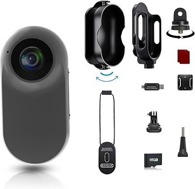 1080P Mini Action Cam Unterwasserkamera 20M Wasserdicht mit Schutzhülle, 26g Ultraleicht Bodycam, Helmkamera Motorrad POV Kamera für Fahrrad, Ski, Outdoor Abenteuer & Geschenk für Damen und Herren