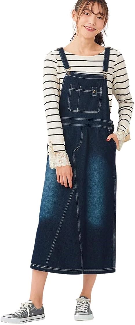 Amazon Nissen ニッセン スカート 洗濯機洗いok ロングデニムジャンパースカート スカート 通販
