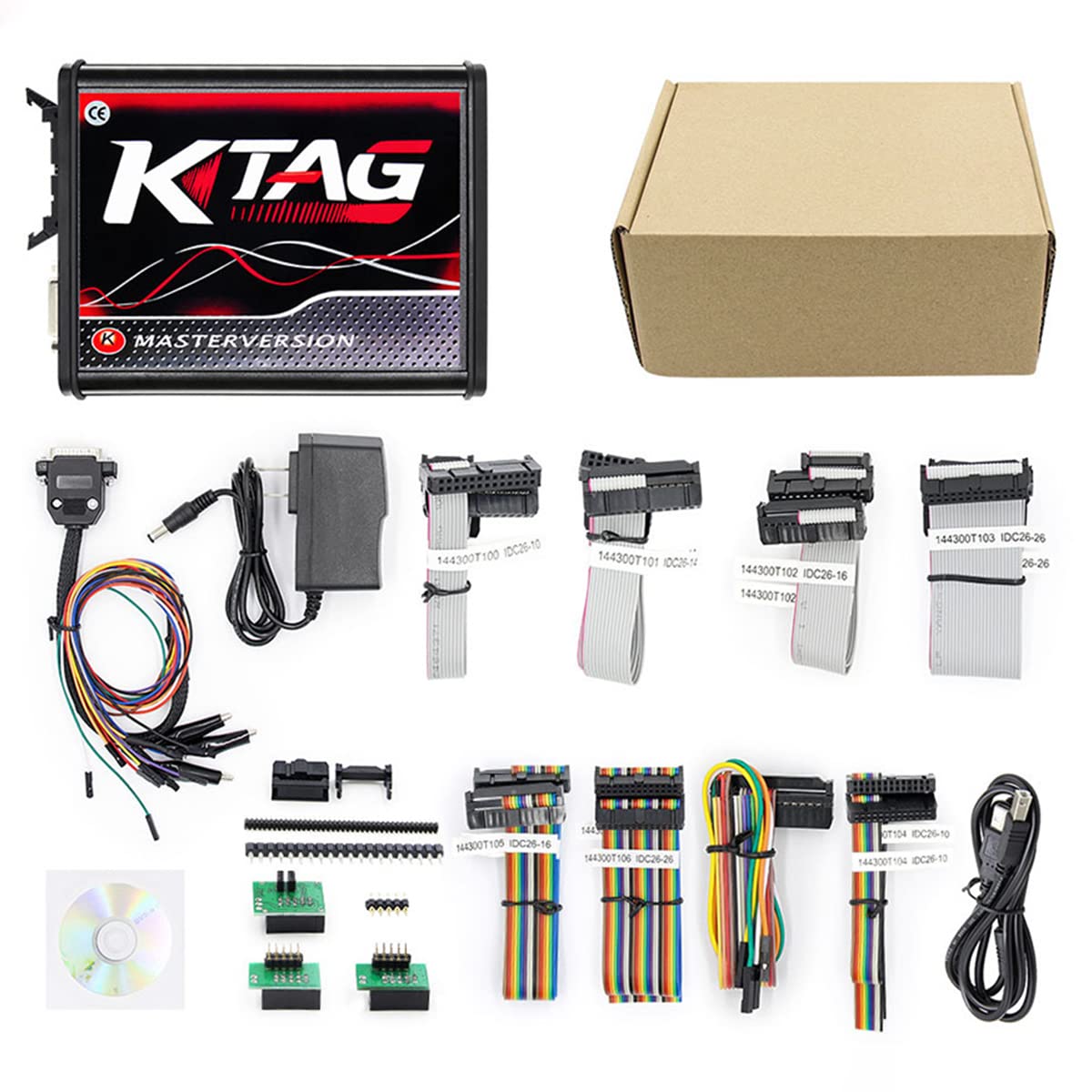 Photo 1 of KTAG V7.020 V2.25 Professional ECU Diagnostic Set, European KTAG Firmware Software V2.25 ECU Programming Tool Master Version.