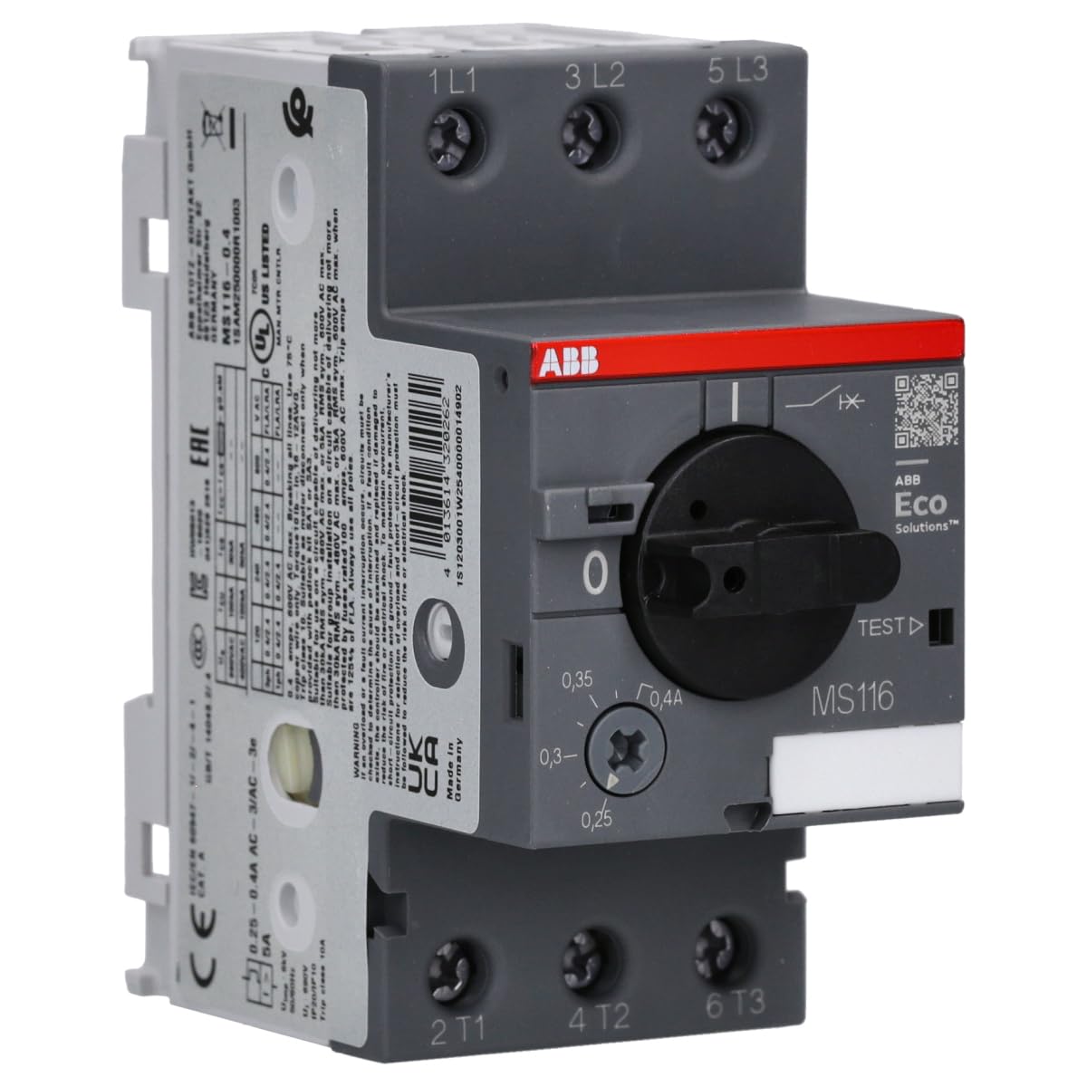 abb-entrelec MS116 – 0.4 – guardamotor MS116 – 0.4 0.25 – 0.4 A