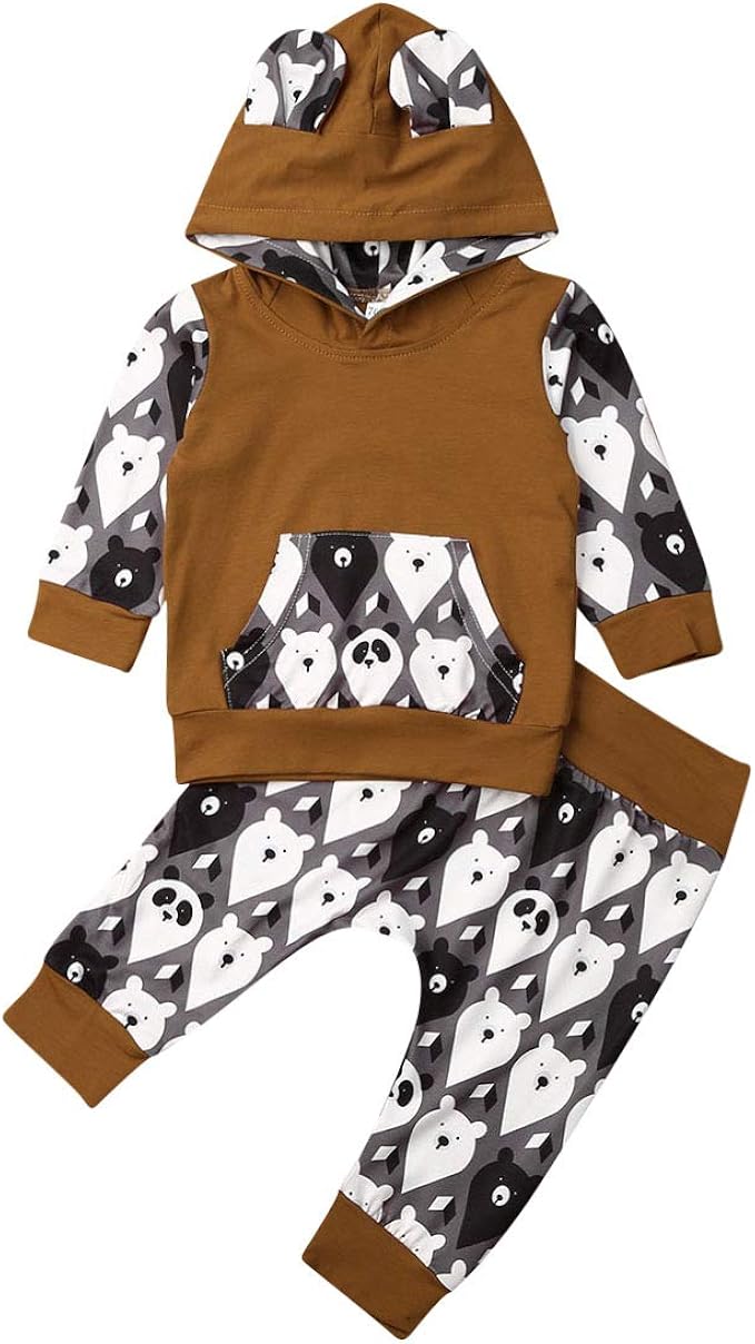 boys brown sweatsuit