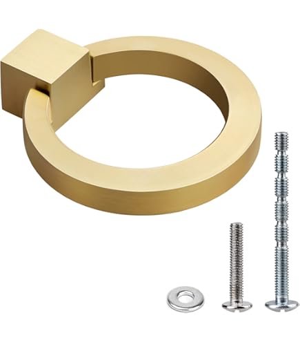 Brosay Drop Ring Drawer Pulls Antique Round Cabinet Ring Pulls Dresser Brushed Gold Cabinet Pulls for Furniture Hardware Cupboard Closet Door Handle 4Pcs (Gold) - Amazon.com Brosay Drop Ring Drawer Pulls Antique Round Cabinet Ring Pulls Dresser Brushed Gold Cabinet Pulls for Furniture Hardware Cupboard Closet Door Handle 4Pcs (Gold) - Amazon.com