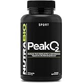 NutraBio PeakO2 Workout Supplement, 180 Capsules - Mushroom Blend Supplement to Help Enhance Athletic Performance and Overall Health, 60 Servings