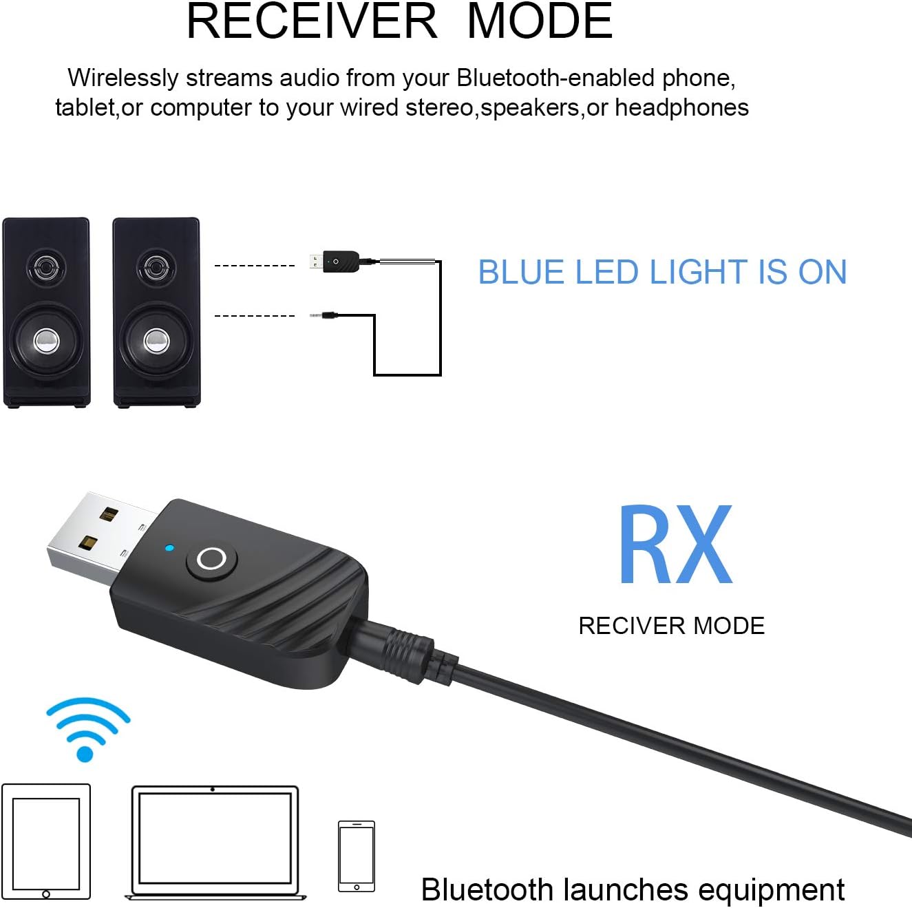 Adattatore Bluetooth 5.0 USB USB Trasmettitore Ricevitore Bluetooth 5.0  Mini 3 in 1 Adattatore con 3.5mm AUX Wireless Bluetooth Adattatore Audio per  TV/PC/Altoparlanti/Telefoni/Autoradio Adattatori Bluetooth urban-earth.co.uk