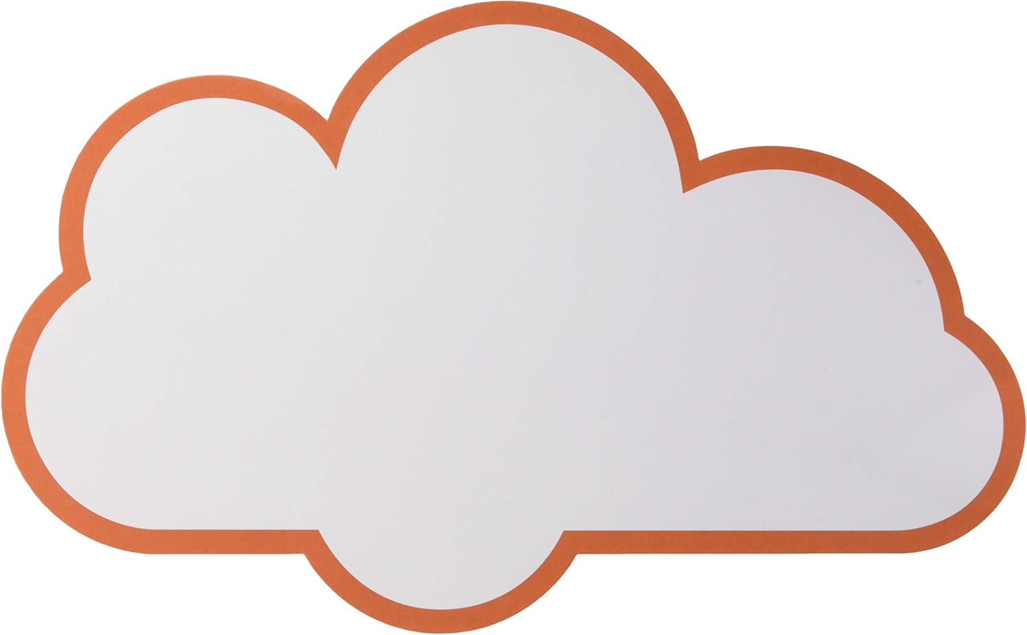 Maul Moderation Cards Cloud, 270 x 430 mm, 150 g/m² Paper, White, 20 Pieces, red