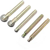 YUFUTOL Wheel Kit Set 5pcs TS/TR Tile Cutter Tungsten Carbide Repl Wheel Cutting Diameter 7/8(22mm) 23/32(18mm) 3/8(10mm) 5/16(8mm) 1/4(6mm) Inch Bar length 80mm and 76mm