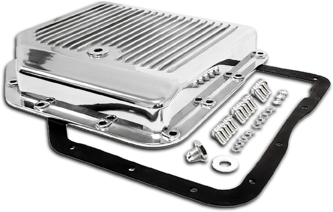 Fits Chevy GM Turbo 350 TH350 Aluminum Transmission Pan Kit Polished Replacement Parts