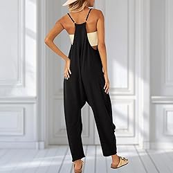 UNIANKIYA One Piece Jumpsuits for women V Neck