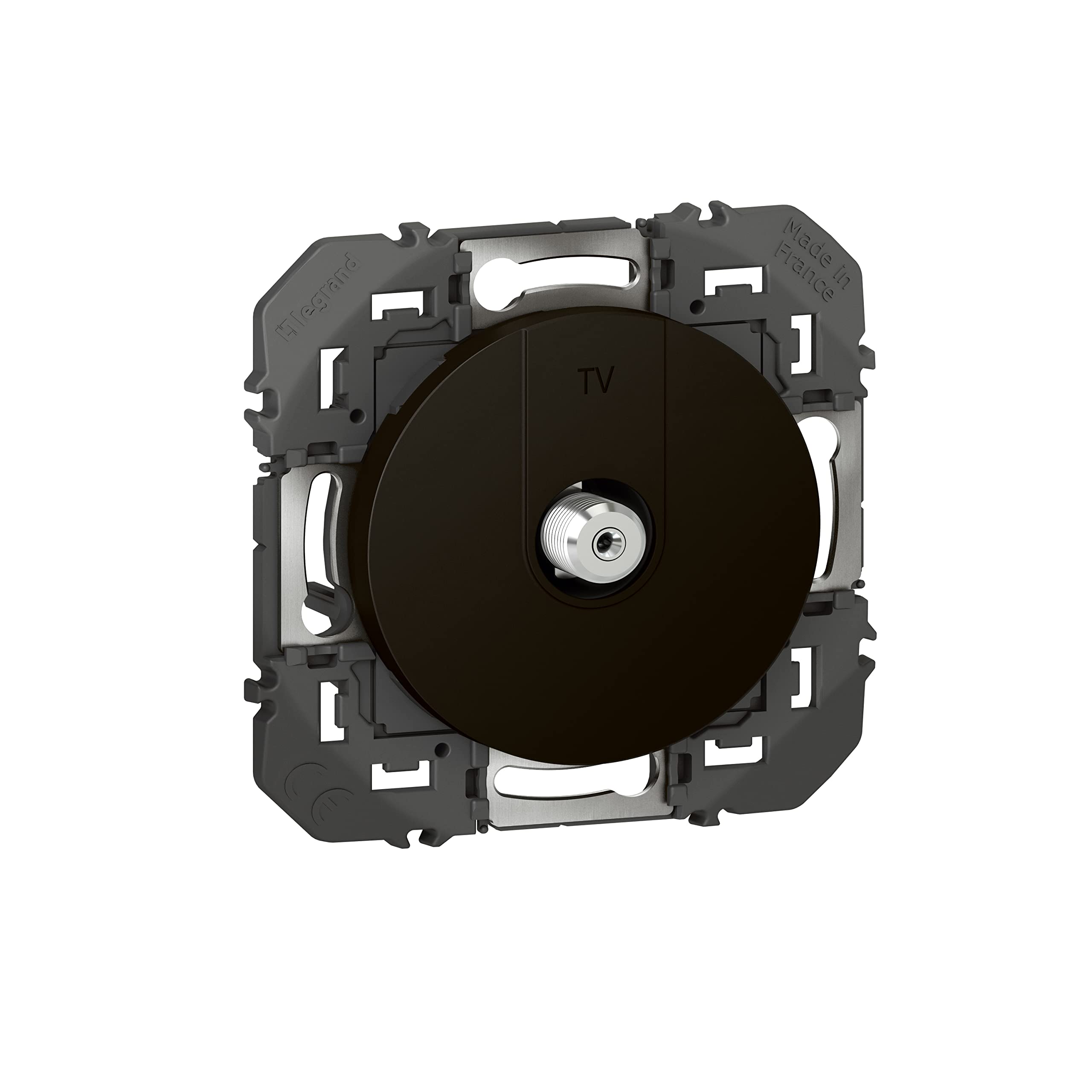 Legrand Compo LEG95283 TV Socket Dooxie Type F Screw-On Black Finish