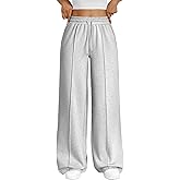 Trendy Queen Womens Wide Leg Sweatpants Baggy Loose Fall Barrel Casual Lounge Athletic Pants Comfy Teen Girl Cute Joggers