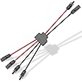 Maoligo Solar Connectors Cable for 2 Solar Panels, Parallel 10AWG Solar Panel Connectors Y Branch Adapter Tool-Free (FMM/MFF)