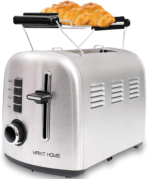 2 Slice Toaster, Stainless Steel Compact Toaster, Top Rated