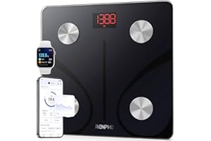 RENPHO Body Fat Scale, Smart Scale for Body Weight, BMI Digital Bathroom Weight Scale, Body Measurements with Smartphone App 