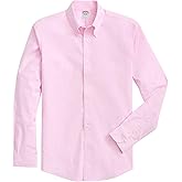 Brooks Brothers Mens Big & Tall Non-Iron Stretch Oxford Long Sleeve Solid Sport Shirt