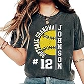 Personalized Mom Shirt - Softball Mom T-Shirt for Women