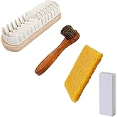 Suede & Nubuck Cleaning Kit, Leather Brush, Rubber Block Shoe Brush, Stain Remover Eraser for Cleaning Sneakers, Leather Shoe